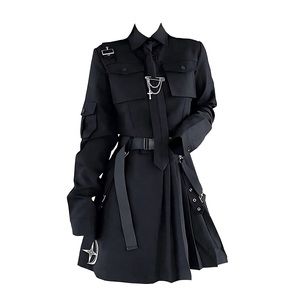 Dark Gothic Skirt Suit Set